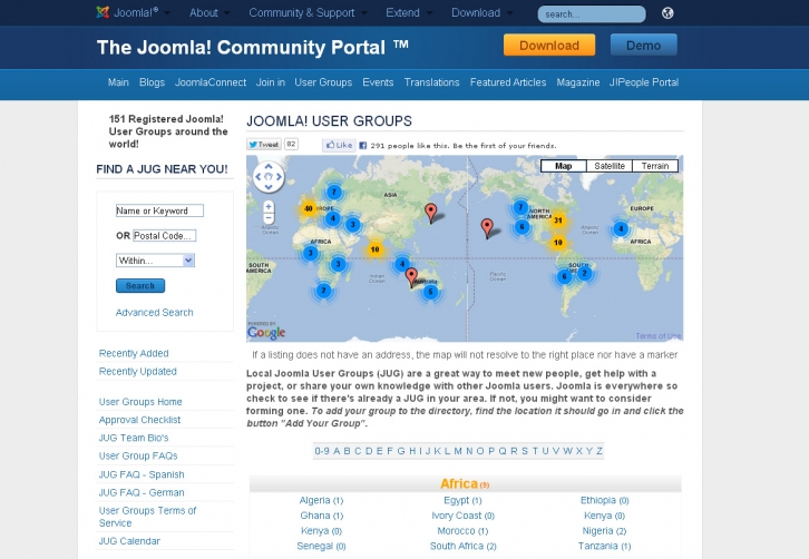 Strona główna Joomla! User Groups