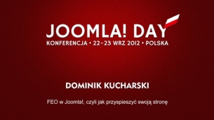 Dominik Kucharski - FEO w Joomla!