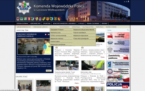 Portal internetowy Lubuskiej Policji
